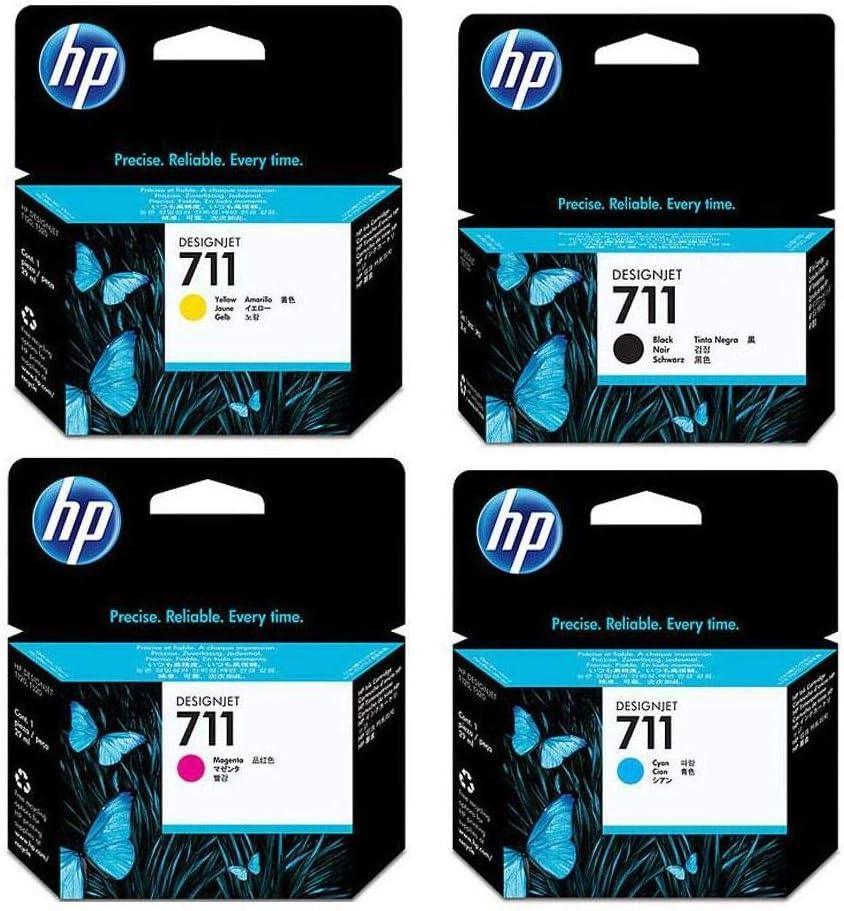 HP 711 Ink Cartridge Bundle Consists of HP 711 38-ML Black Ink Cartridge, P 711 29-ML Cyan Ink Cartridge, P 711 29-ML Magenta Ink Cartridge, P 711 29-ML Yellow Ink Cartridge - eBuy UAE